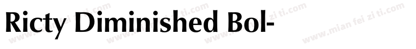 Ricty Diminished Bol字体转换